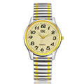 New Fashion Personality Style Women Watch Casual Quartz Watch Elastic Elastic Band Classic Digital Scale Wristwatches Men Watch