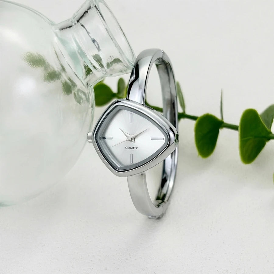 Irregular-Shaped Minimalist Bracelet Watch for Women