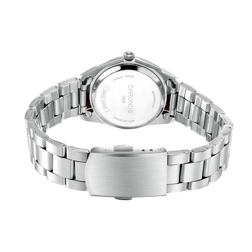 CHRONOS Elegant Women Watches Luxury Ladies Fashion Girls Wristwatch Quartz Movement Stainless Steel Gift for Female Girlfriend
