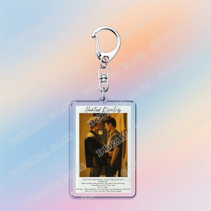 Hot Heated Rivalry Keychain for Accessorie Bag Chaim Shane Hollander Ilya Rozanov LGBT Lovers Keyrings Jewelry Freinds Gifts