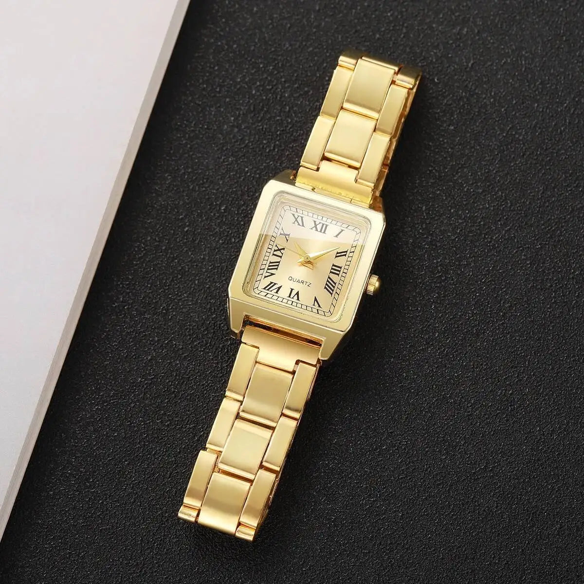 1/2PCS Fashion Square Women Watches Ladies Quartz Wristwatches Girls Clock Reloj Mujer（Without Box）