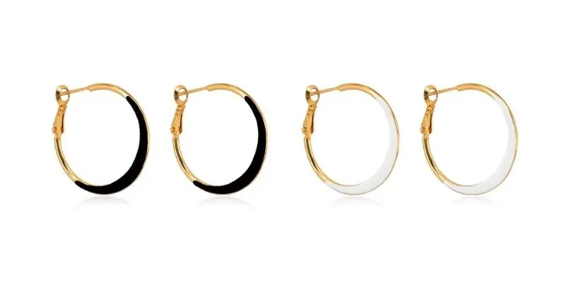 Multicolour Enamel Hoop Earrings for Women 925 Silver Needle Candy Color Huggie Earrings Trendy Party Girls Jewelry Gift