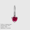 eManco Dainty Mini Small Charm Minimal Girl Boy Stainless Steel zircon Round Charms Pendants Necklace Jewelry Making
