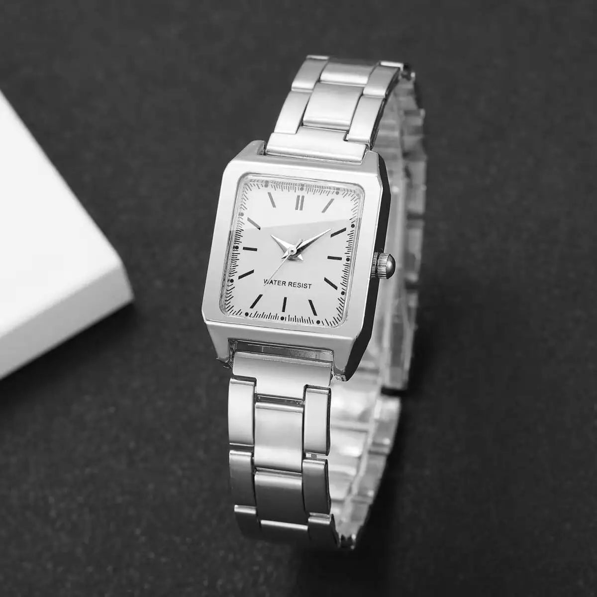 1/2PCS Fashion Square Women Watches Ladies Quartz Wristwatches Girls Clock Reloj Mujer（Without Box）