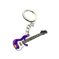 Key Chain Hip Hop Guitar Key Chain Cool Metal Guitar Keyring Creative Colorful Musical Instrument Keychain Man Women