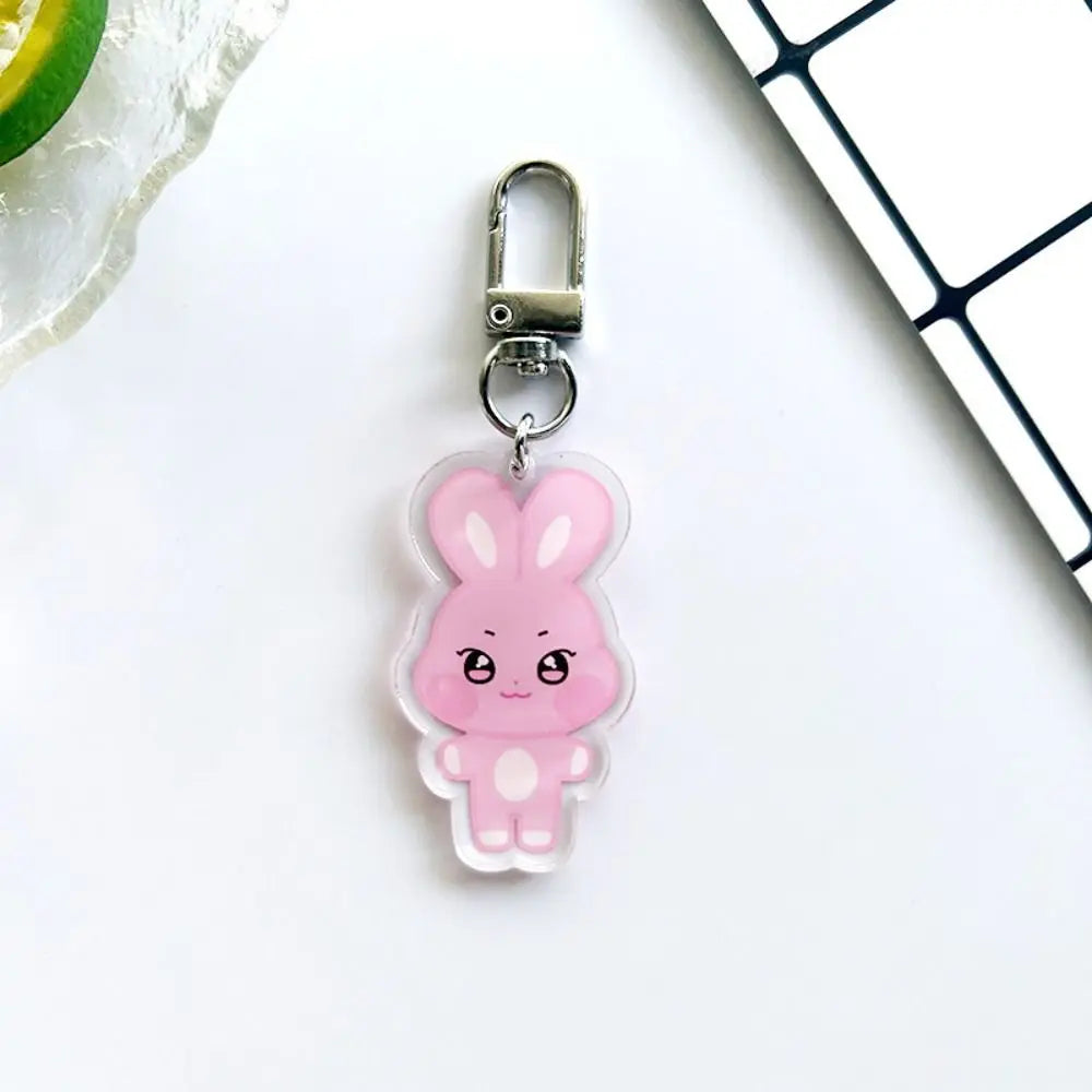 Cartoon Keychain Albums ANITEEZ Key Chain Hongjoong Seonghwa Yunho Yeosang San Keyring Pendant Accessories Fans Gift