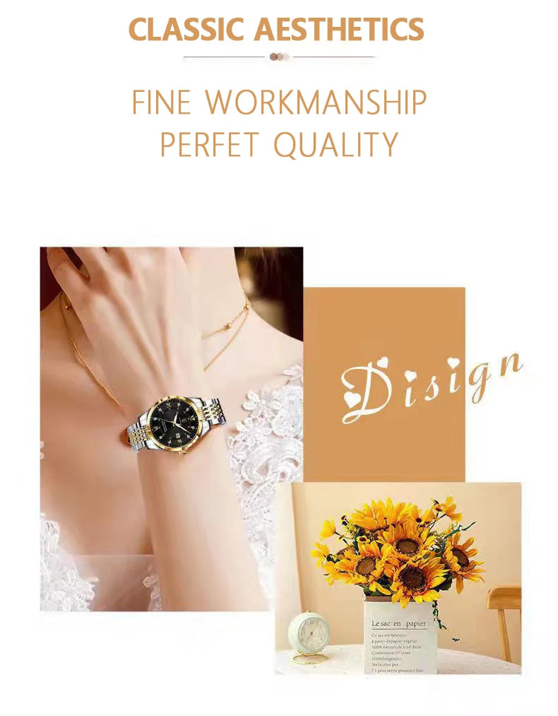 POEDAGAR Women Watches Luxury Fashion Ladies Quartz Watch Waterproof Luminous Date Stainless Stain Wristwatch Girlfriend Gift