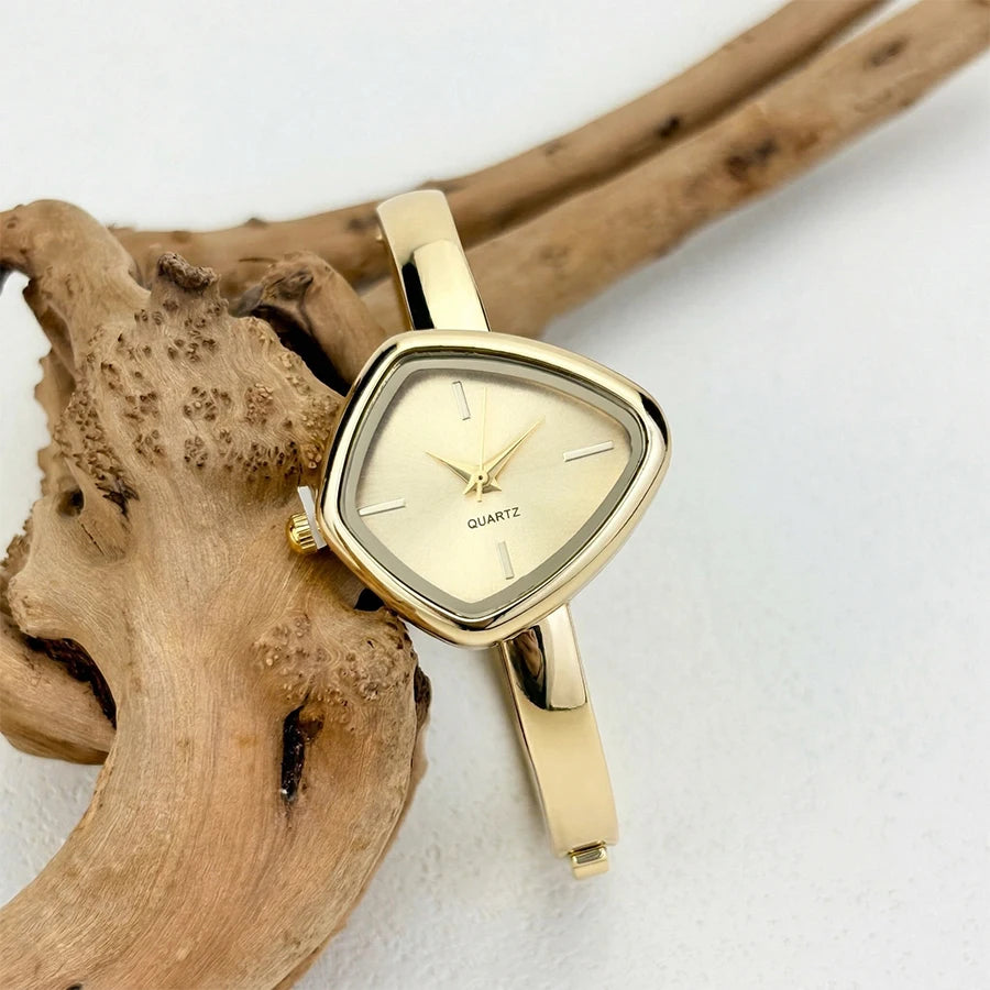 Irregular-Shaped Minimalist Bracelet Watch for Women