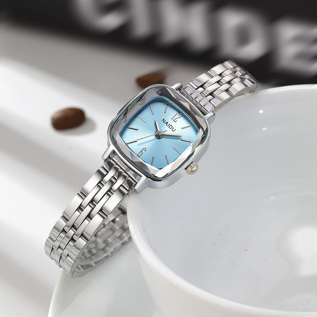 Fashionable Casual Simple Versatile Stainless Steel Strap Quartz Watch Women's Watch