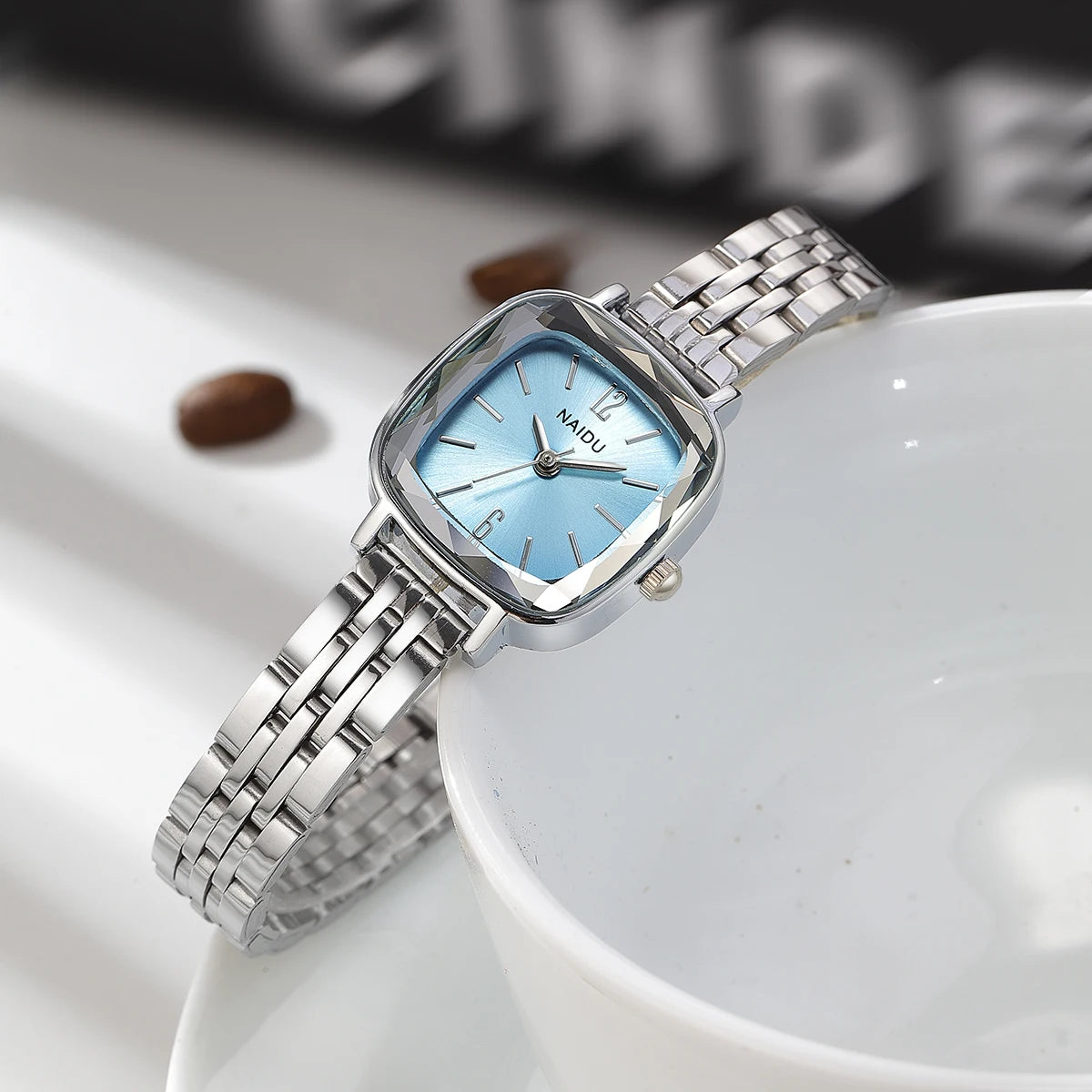 Fashionable Casual Simple Versatile Stainless Steel Strap Quartz Watch Women's Watch