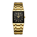 LiEBIG Luxury Golden Quartz Wristwatches For Female Girl Male Fashion 30m Waterproof Women Ladies Mens Watches Relogio Feminino