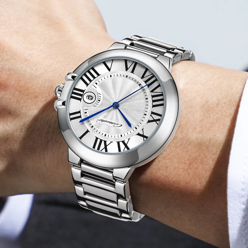 Blue Balloon Men's Watch Men's Waterproof Fashion Business Quartz Mens Warches Roman Numeral