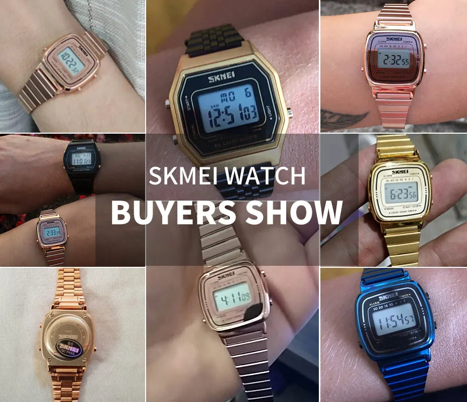 SKMEI 1901 Brand Luxury Watch Women Fashion Sport Waterproof Electronic Watches Ladies Watches Small Reloj Digital Wristwatch