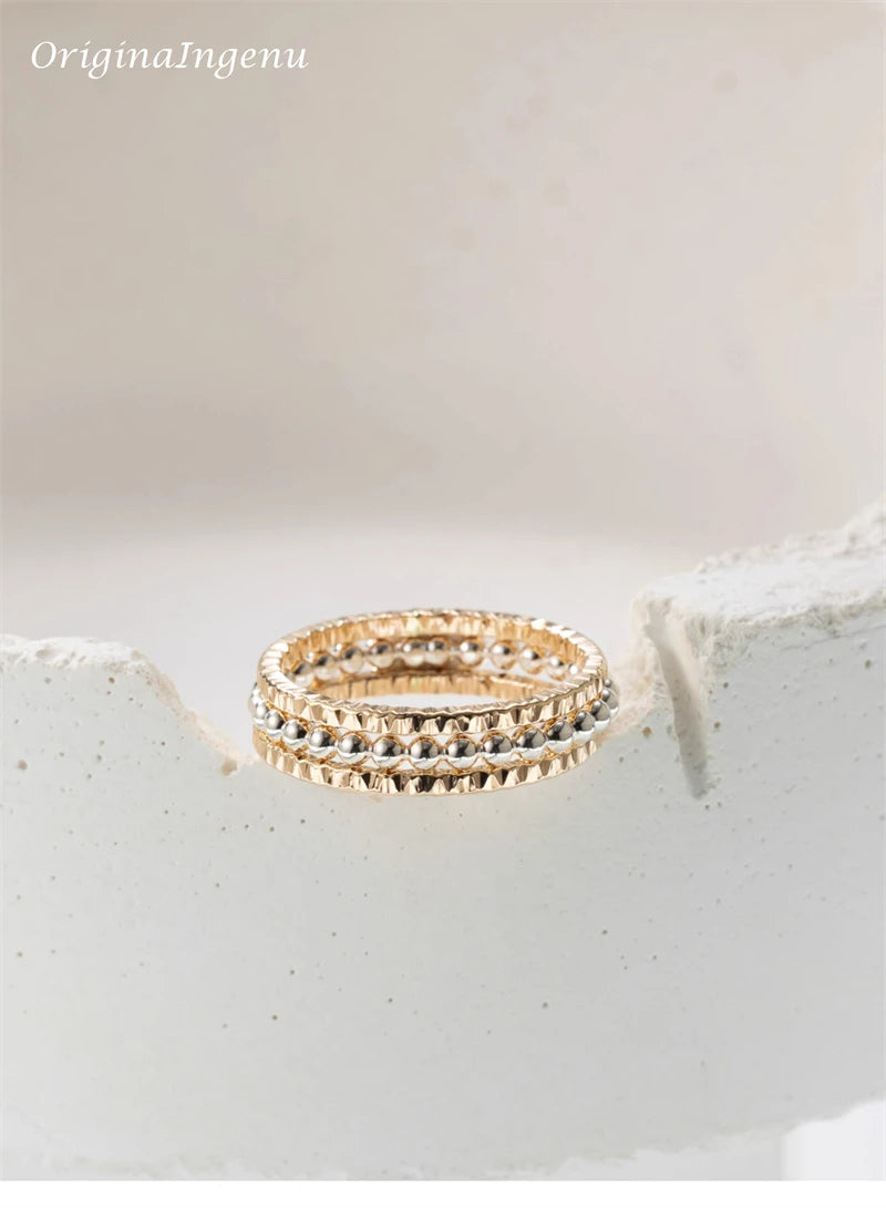 14K Gold Filled Dainty Stacking Ring Set Personalized Handmade Ring Minimalism Jewelry Tarnish Resistant Hypoallergenic Ring