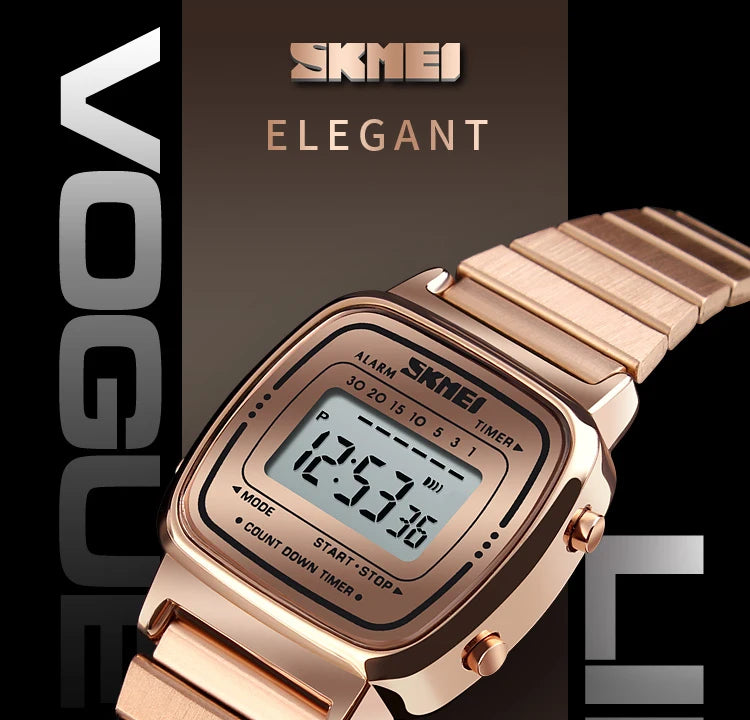 SKMEI 1901 Brand Luxury Watch Women Fashion Sport Waterproof Electronic Watches Ladies Watches Small Reloj Digital Wristwatch