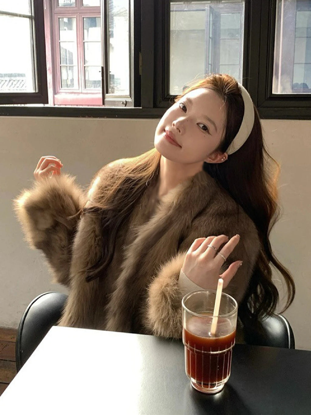 Dulzura Winter Latest Fashion Slim Comfortable Warm Plush Cardigan Jacket Women'S Vintage Elegant Coat Party Club Street Clothes