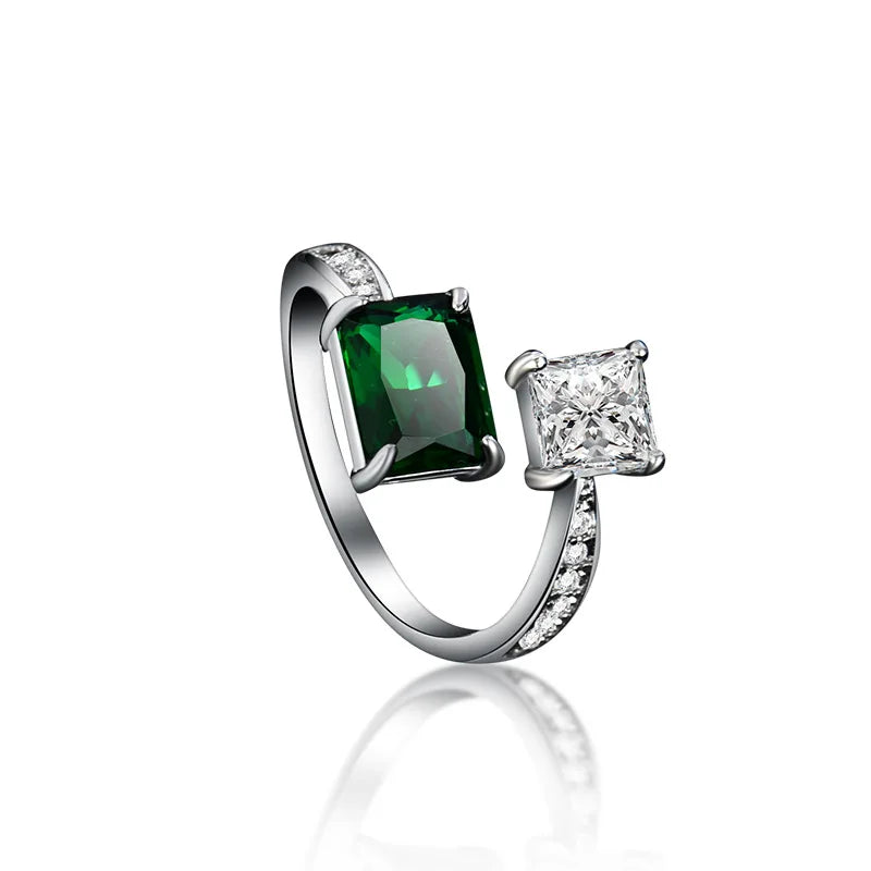 New 925 Sterling Silver Ring 5A Zircon Luxury for Women Wedding Jewelry Engagement Charm Party Fashion Top Quality Ring