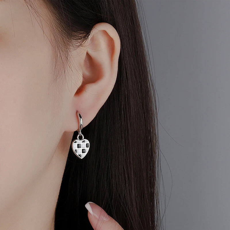 Multicolour Enamel Hoop Earrings for Women 925 Silver Needle Candy Color Huggie Earrings Trendy Party Girls Jewelry Gift
