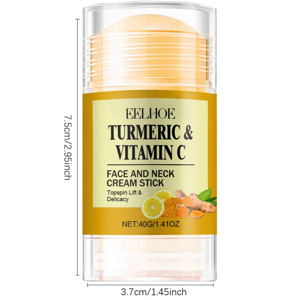Turmeric&Vitamin C Neck Facia  Care Wrinkle Lines Lifting Whitening Tighten Double Chin Anti-age Rejuvenation Skin Care Product