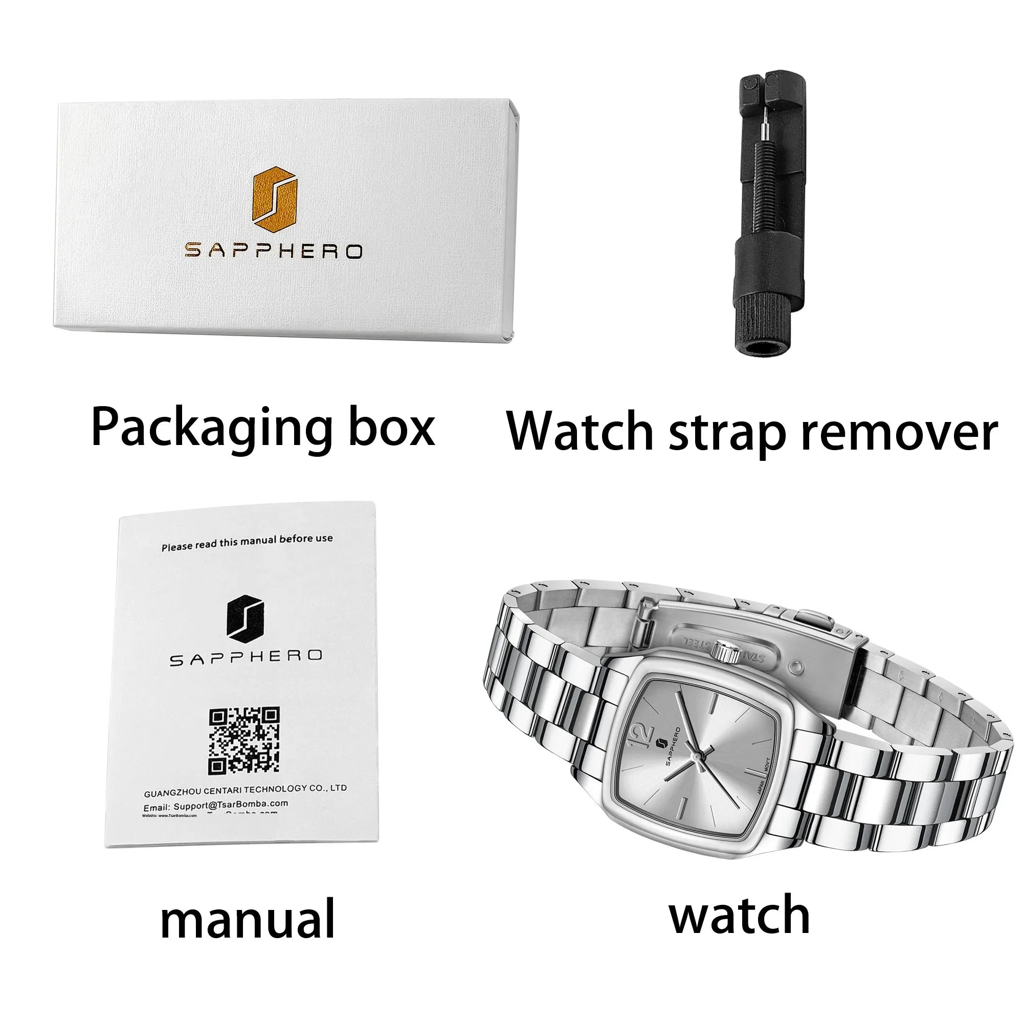 SAPPHERO Elegant Women's Watch Luxury Ultra Thin Stainless Steel Quartz Watch Light Luxury Waterproof Watch Sports Wrist Watch