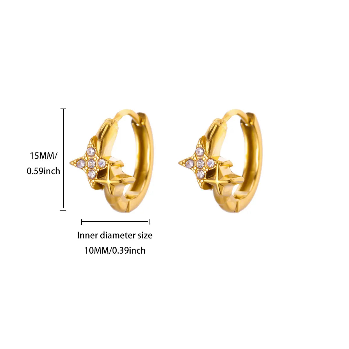Stainless Steel Huggie Earrings for Women Men Gold Color Small Hoop Earrings Fashion Minimalist Waterproof Jewelry