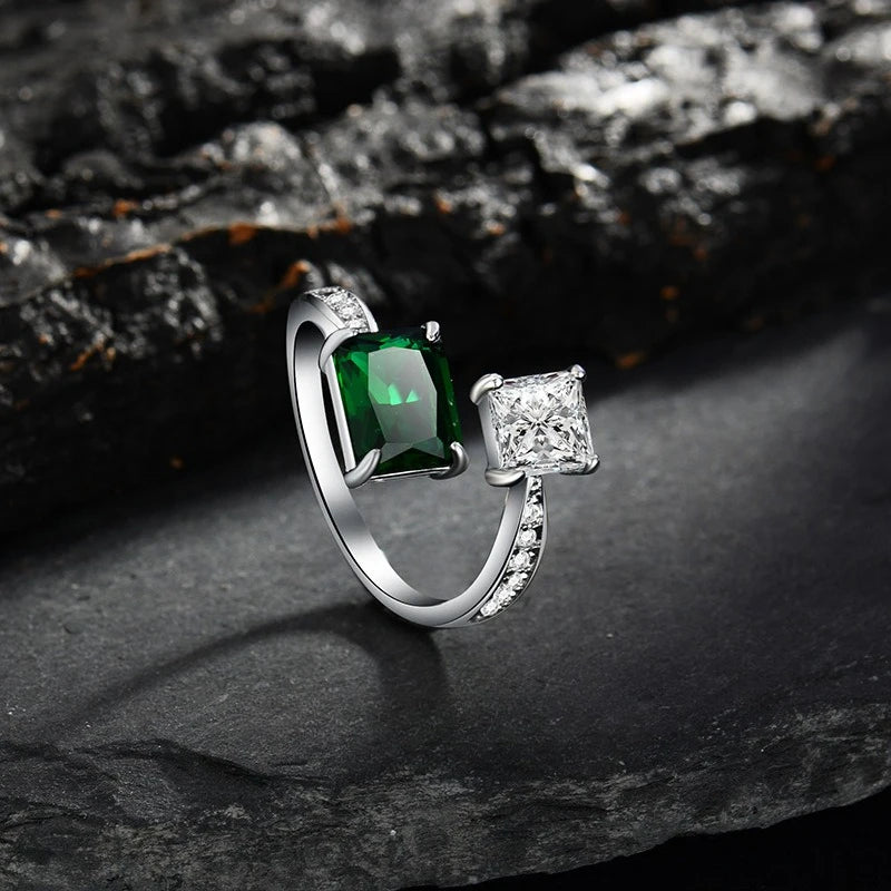 New 925 Sterling Silver Ring 5A Zircon Luxury for Women Wedding Jewelry Engagement Charm Party Fashion Top Quality Ring