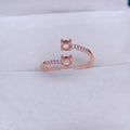 MeiBaPJ Inlay Round 3/4/5mm Gemstone Fashion Ring Setting DIY Empty Holders for Women S925 Sterling Silver Fine Charm Jewelry