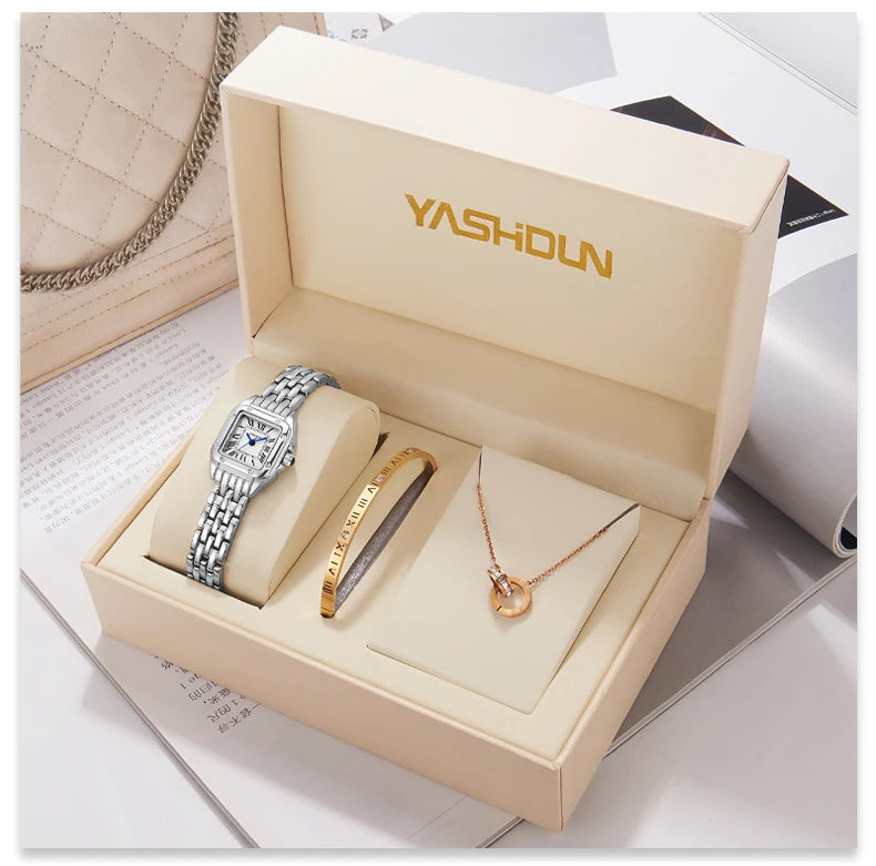 New student temperament, niche, light luxury, fashionable, exquisite, simple, ultra-thin steel strip quartz women's watch