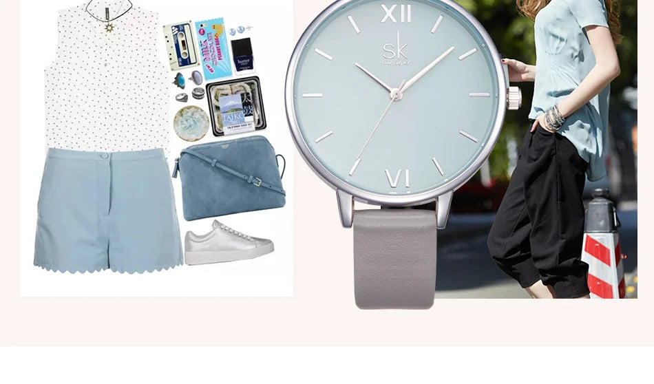 SHENGKE New Fashion Women Watches Top Brand Elegant Woman's Quartz Wristwatches Luxury Golden Clock for Lady Relogio Feminino