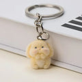 3D Cartoon Flocking Cats and Mouse Keychains Key Ring Animal Key Chains Gifts For Women Men Car Keys DIY Jewelry Kawaii Cat 2025