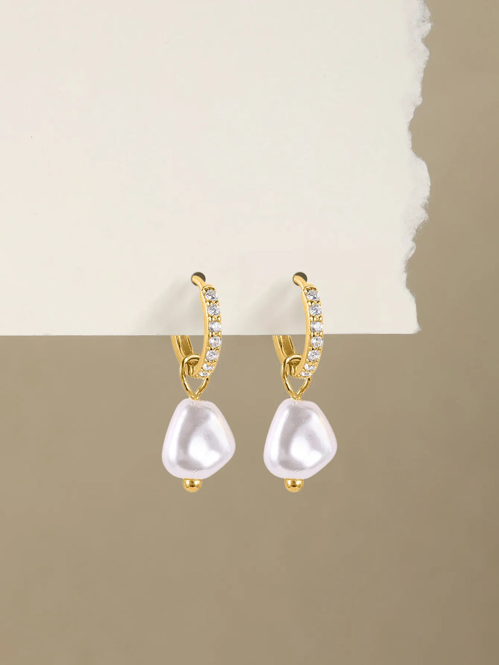 AIDE 925 Sterling Silver Vintage Baroque Pearl Circle Ear Buckles Piercing Huggie Earring For Women Jewelry Brinco Bijou Joyero