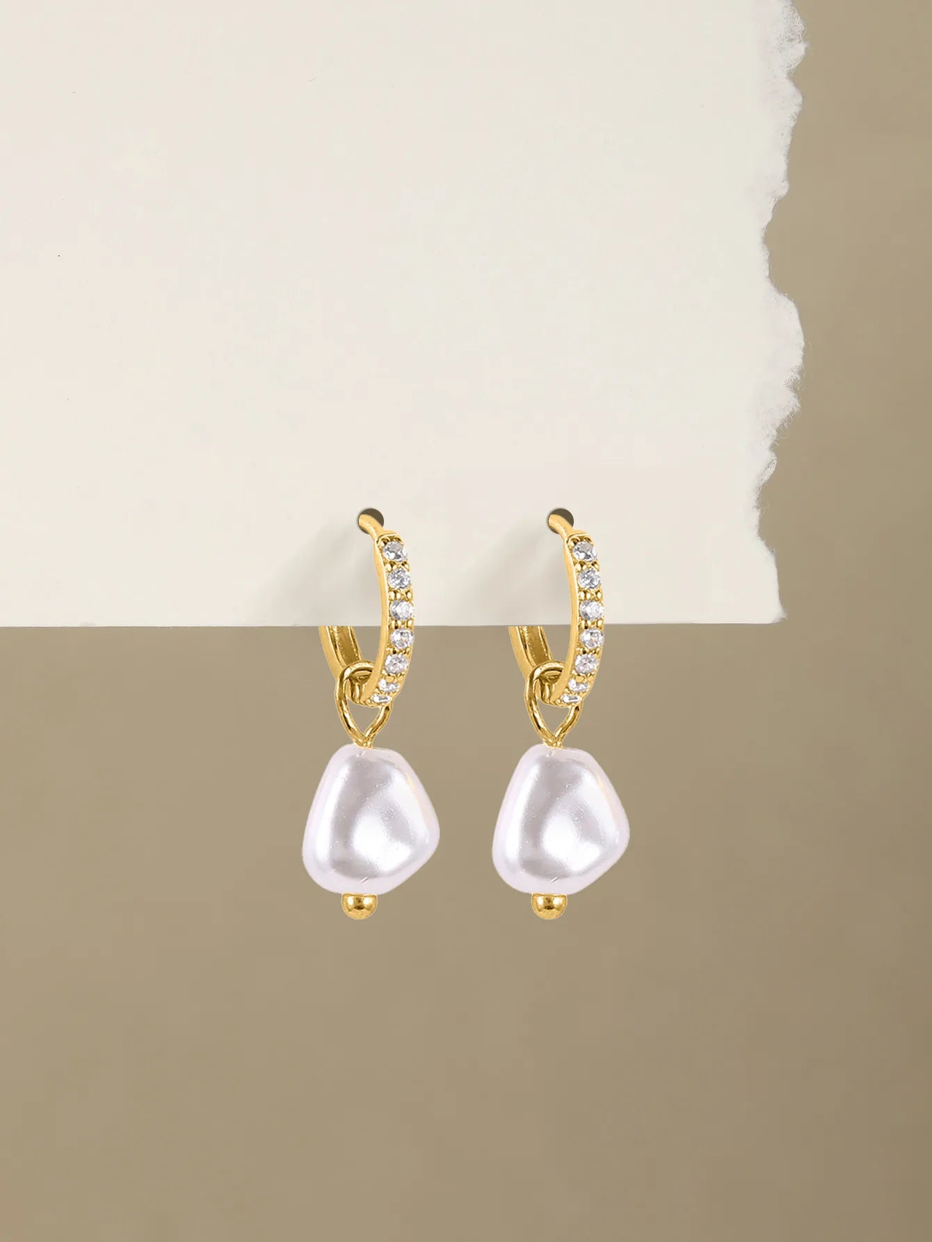 AIDE 925 Sterling Silver Vintage Baroque Pearl Circle Ear Buckles Piercing Huggie Earring For Women Jewelry Brinco Bijou Joyero