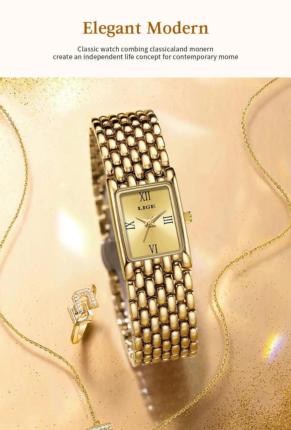 New LIGE Quartz Women Watches For Couples Stainless Steel Business Men's Clock Casual Minimalist Women Gift Watch Pareja Regalo