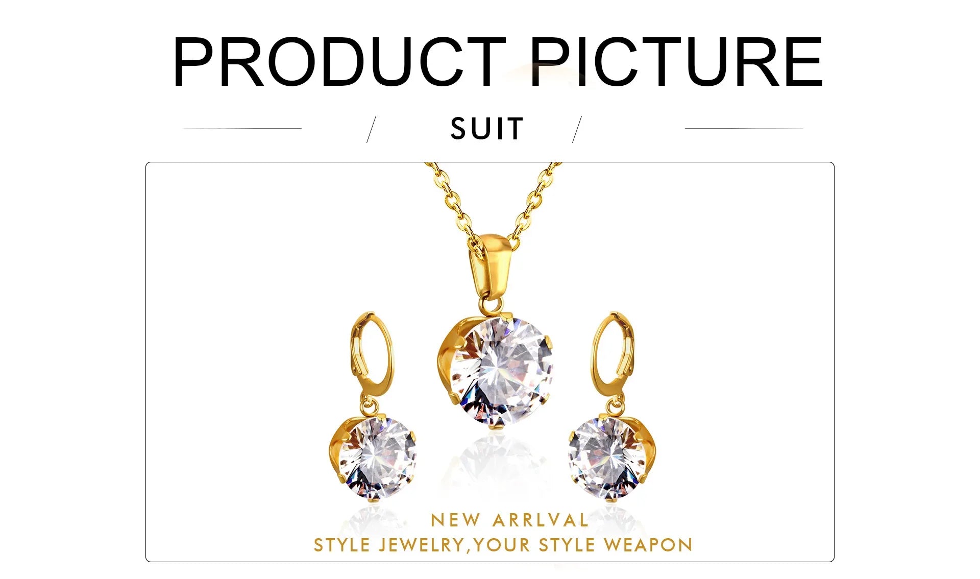 Delicate Jewelry Sets Charm White Blue Pink Color Bling Crystal Pendant Necklace Earring Brinco Wedding Dainty Daily Wear Bijoux
