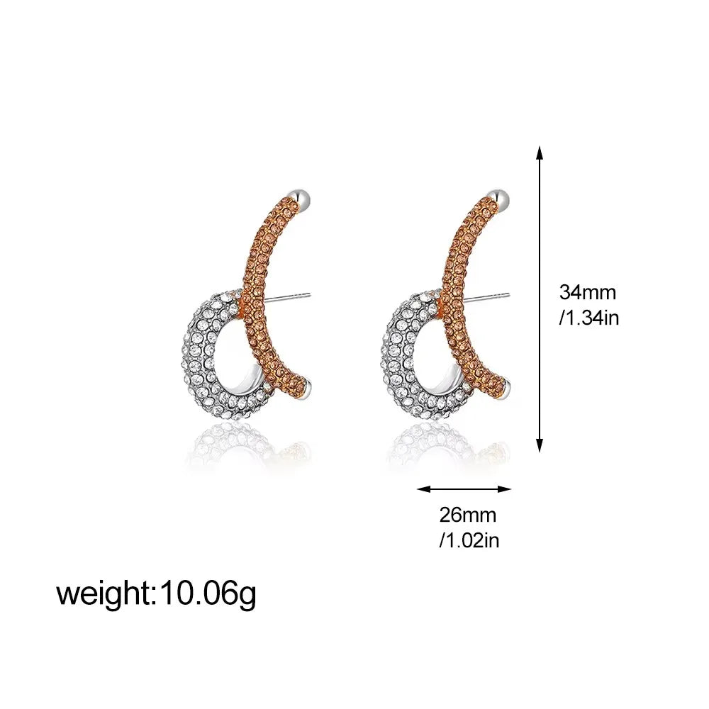 Stainless Steel Mix Color PVD Round Tube O-Shaped Hoop Earrings for Women Vintage Zircon Huggie Ear Ring Waterproof Jewelry Gift