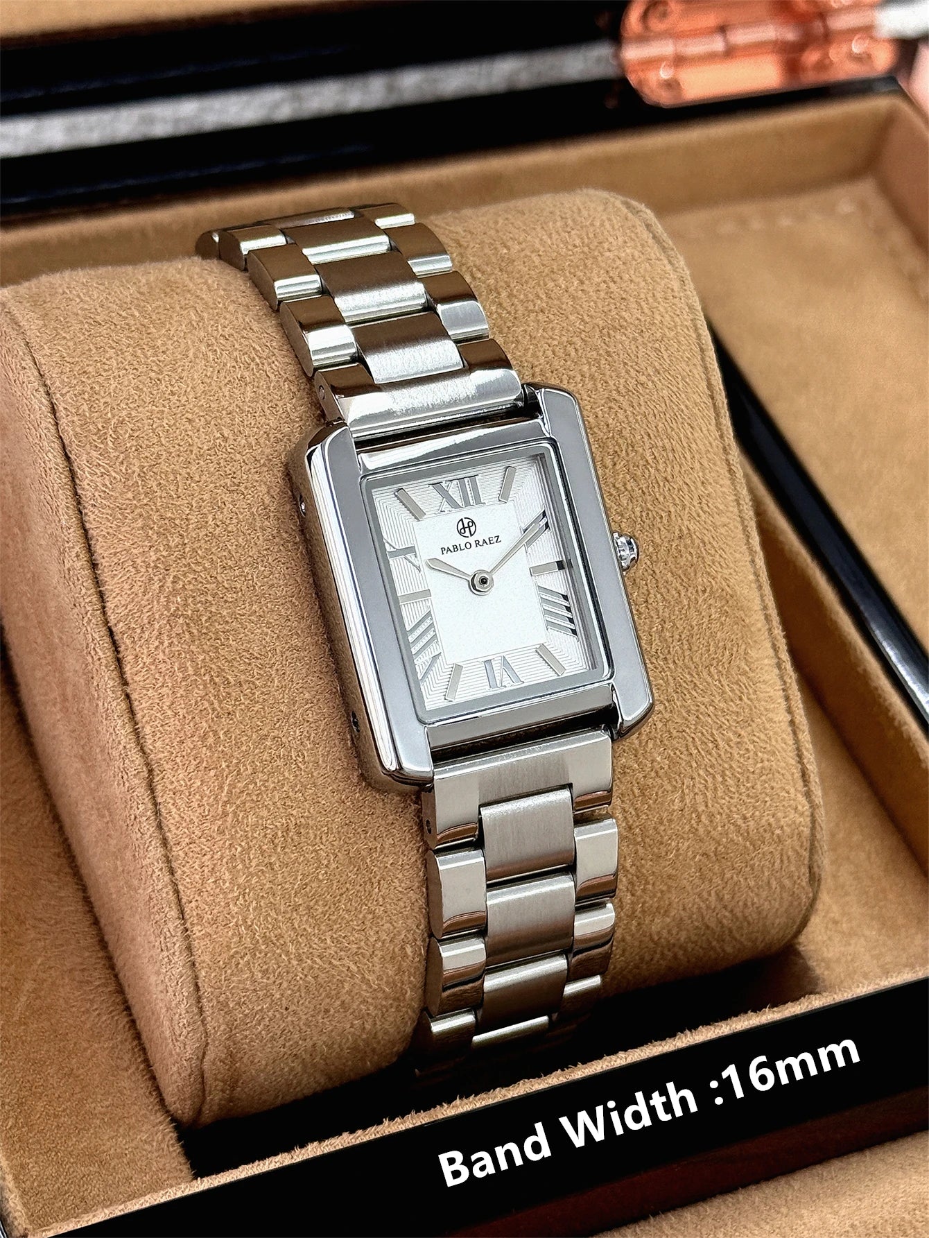 PABLO RAEZ Actual Photo Watch for Women Top Brand Luxury 50m Waterproof Quartz Ladies Watch Tonneau Shape Stainless Steel