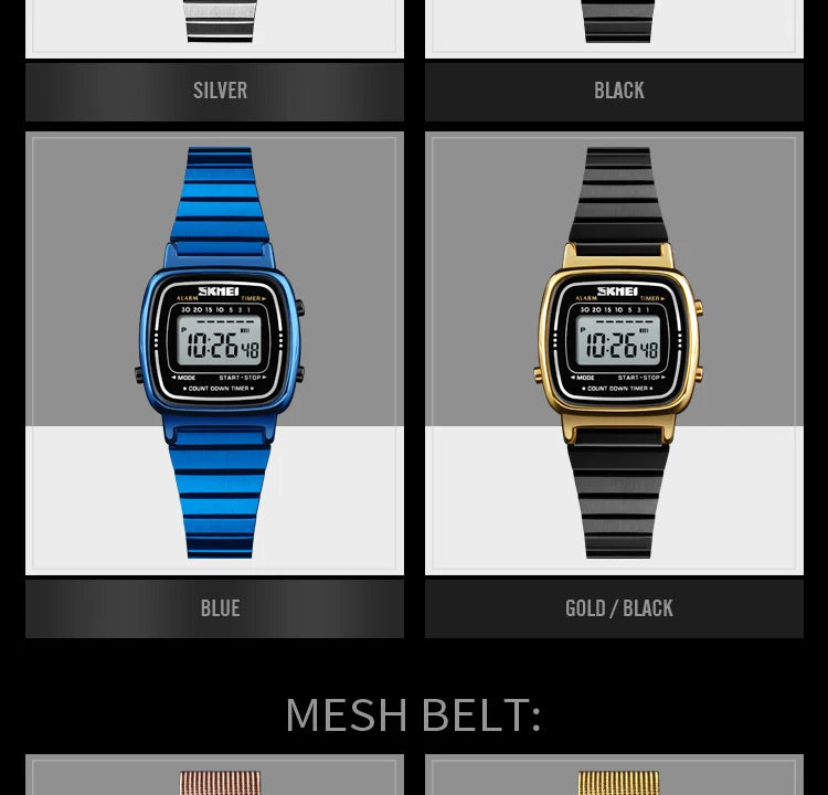 SKMEI 1901 Brand Luxury Watch Women Fashion Sport Waterproof Electronic Watches Ladies Watches Small Reloj Digital Wristwatch