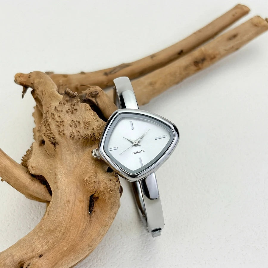 Irregular-Shaped Minimalist Bracelet Watch for Women