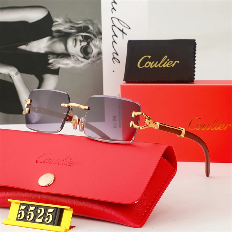 Women's Anti-UV Fashion Sunglasses Unisex Metal Luxury Brand Travel Vacation Outdoor Sports Cycling Driving Men Sun Glasses