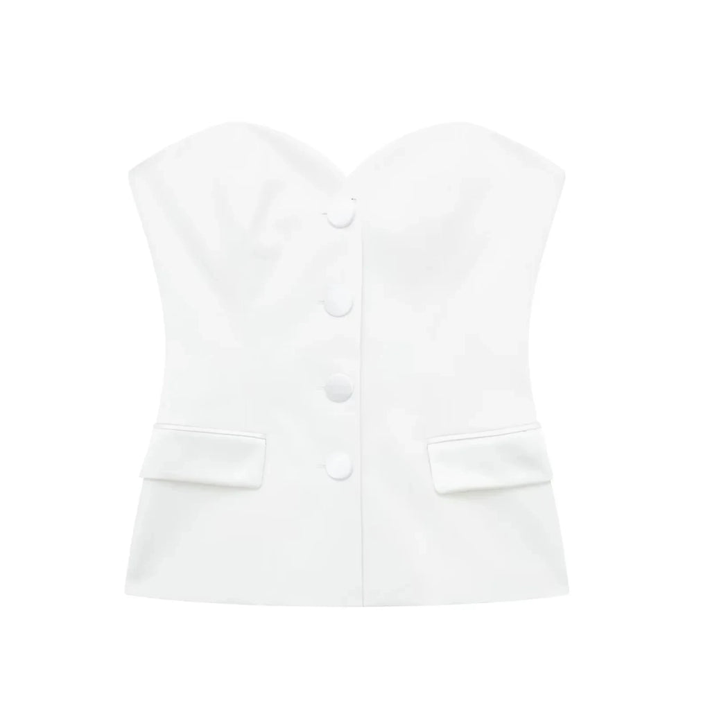 HH Summer Women's Short and Unique Tight Bra 2-piece Set Vintage Elegant Women's High Waist A-line Slim Fit Short Skirt Set