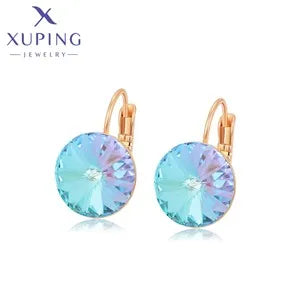Xuping Jewelry Fashion Romantic Love Style Gold Color Huggies Earrings for Women Girlfriend Party Gift X001002627