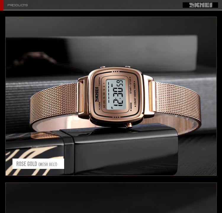 SKMEI 1901 Brand Luxury Watch Women Fashion Sport Waterproof Electronic Watches Ladies Watches Small Reloj Digital Wristwatch