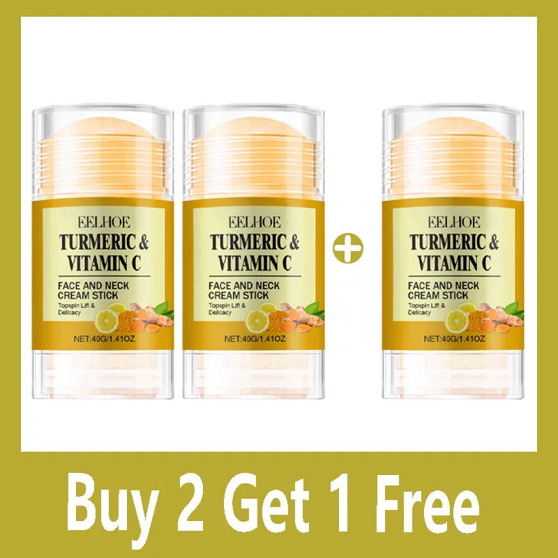 Turmeric&Vitamin C Neck Facia  Care Wrinkle Lines Lifting Whitening Tighten Double Chin Anti-age Rejuvenation Skin Care Product