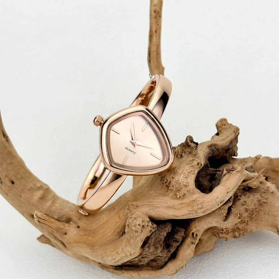 Irregular-Shaped Minimalist Bracelet Watch for Women