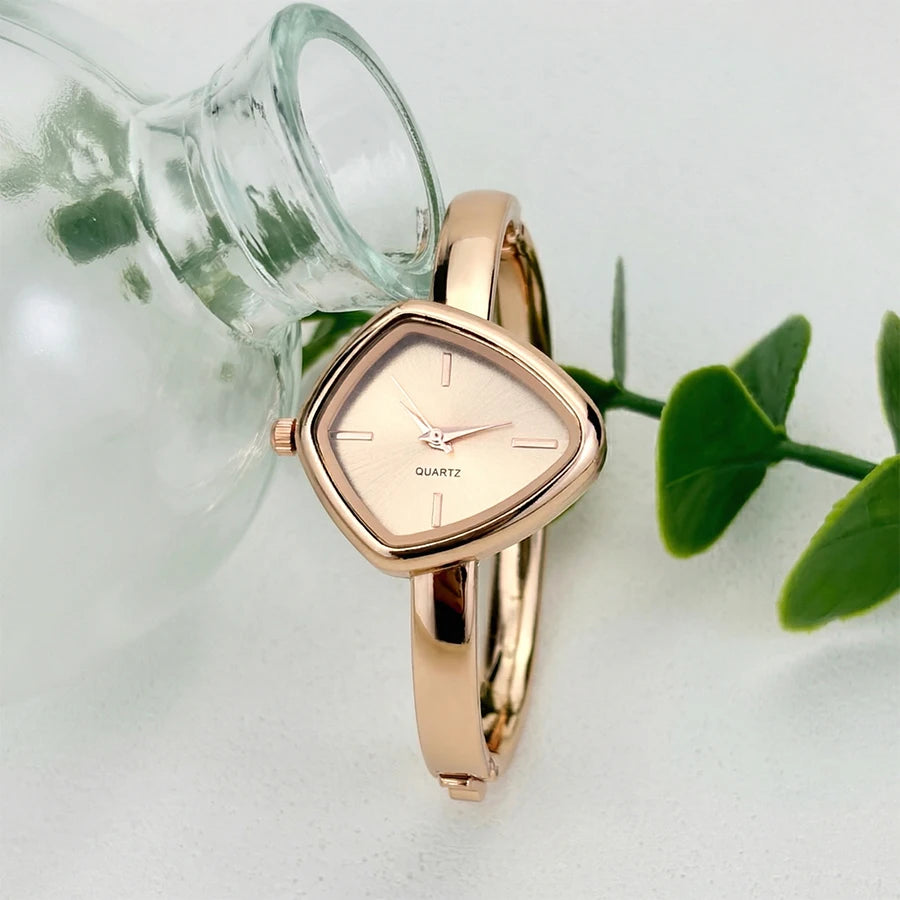 Irregular-Shaped Minimalist Bracelet Watch for Women