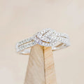Huitan Novel Knot Design Cubic Zirconia Crystal Rings for Women Silver Color Luxury Trendy Female Accessory Wedding Band Jewelry