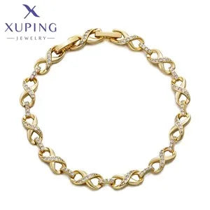 Xuping Jewelry Fashion Romantic Love Style Gold Color Huggies Earrings for Women Girlfriend Party Gift X001002627