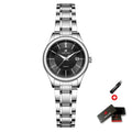 ERNIE KLEIN Women‘s Watches Simple Luxury Fashion Elegant Female Wristwatch Waterproof Luminous Date Exquisite Gift for Girl