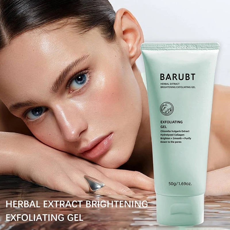 Facial Exfoliating Peeling Gel Face Scrub Moisturizing Whitening & Cleanses All Skin