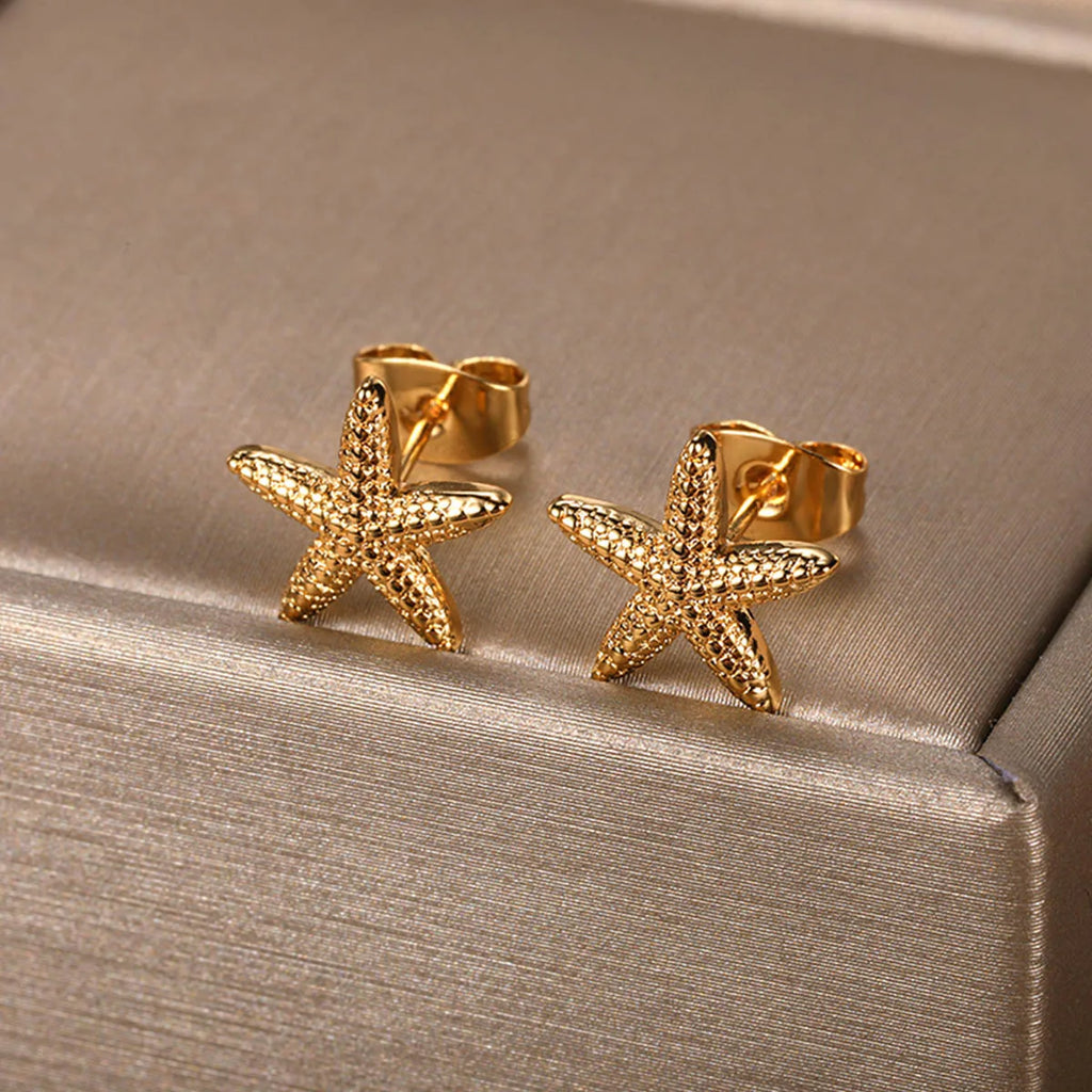 Cute Small Zircon Stud Earrings For Women Girls Gold Color Stainless Steel Earrings Wedding Jewelry Gifts aretes aros mujer